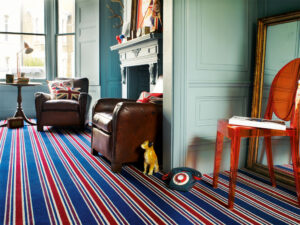 Striped carpets can be supplied and fitted by Phoenix Flooring Limited, Stoke Lodge and Thornbury, Bristol