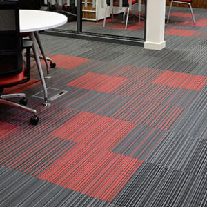 Burmatex Carpet Tiles Strands can be supplied and fitted by Phoenix Flooring Limited, Stoke Lodge and Thornbury, Bristol