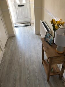 Amtico Spacia LVT colour White Ash fitted in Bradley Stoke