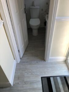 Amtico Spacia LVT colour White Ash fitted in Bradley Stoke