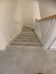 Landing and stairs carpet fitted at Linden Homes Bishops Cleeve