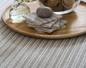 Boucle Neutral Stripe Carpet