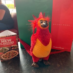 Gripper the Phoenix at Frankie and Benny's for brunch