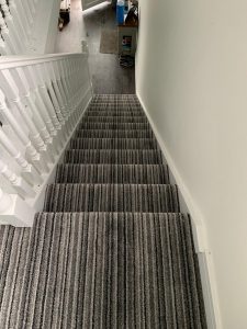 Lifestyle Striped Carpet Stairs