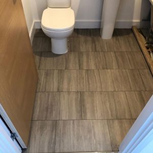 Amtico installed at Linden Homes - Bathroom