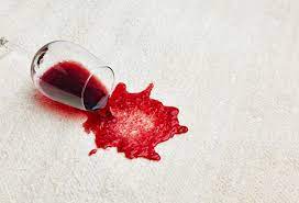 red wine spillage