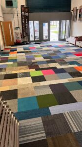Carpet Tiles at our Carpet and Flooring Showroom Thornbury, Bristol supplied by Interface