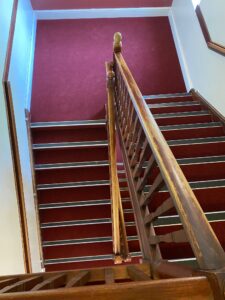 Tockington Manor School Contract Cord Commercial carpet on the stairs