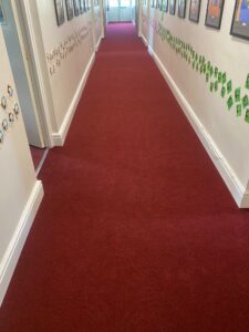 Commercial carpet - School Corridor