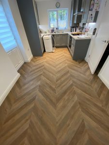 Novilon Vinyl Chevron pattern - 5743 - Kitchen