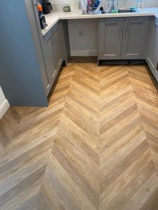 Novilon Vinyl Chevron pattern - 5743 - Kitchen 