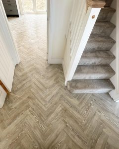 Amtico LVT Flooring and Cormar Carpets supplied and fitted on this beautiful site in Lisvane.