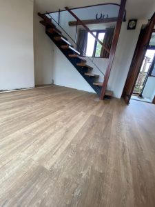 Quick Step laminate colour EL3578 (Eligna Riva Oak Natural) supplied and fitted in a Dining Room in Rudgeway, Bristol