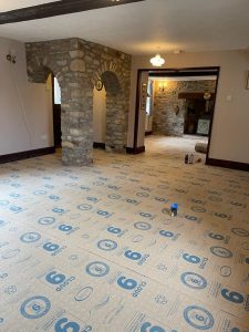 EVERYROOM CARPET - MULLION RANGE COLOUR BISCUIT SUPPLIED AND FITTED IN ELBERTON, BRISTOL - underlay all fitted - ready for the carpet