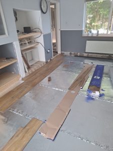 Quick-Step LVT colour Picnic Oak Warm Natural supplied and fitted in Berkeley, South Gloucestershire