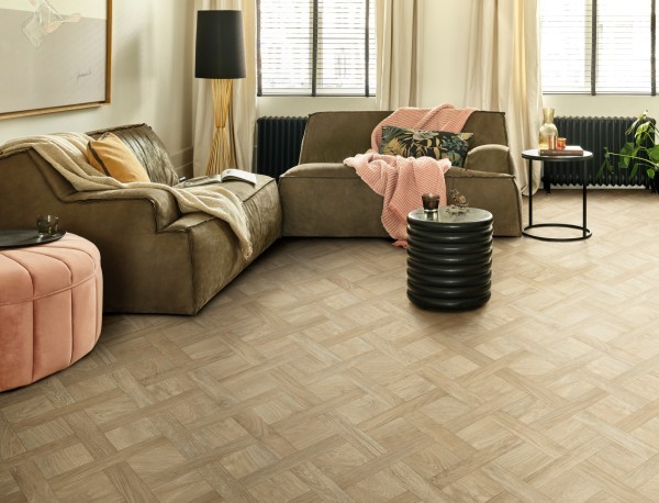Forest Cushion Vinyl Herringbone